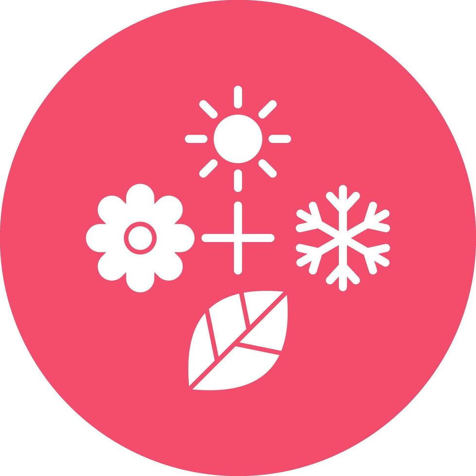 Seasons Vector Icon Design