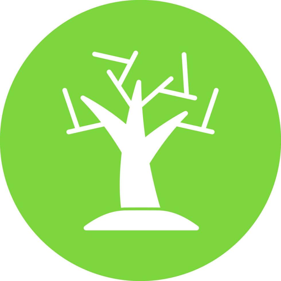 diseño de icono de vector de árbol seco