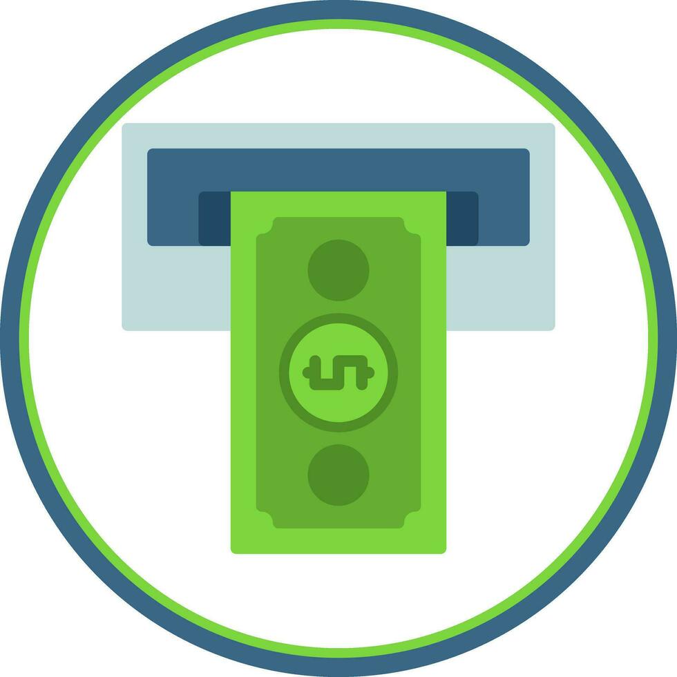 Cash withdrawal Vector Icon Design