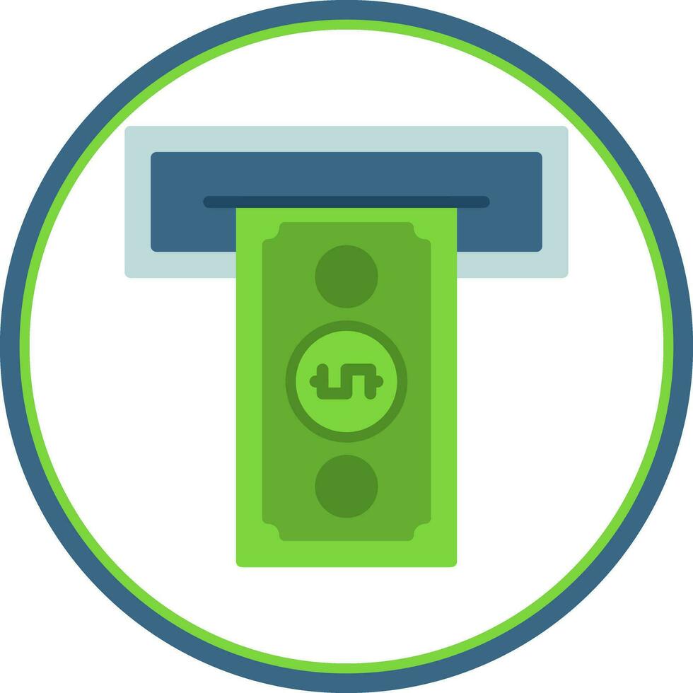 Cash withdrawal Vector Icon Design