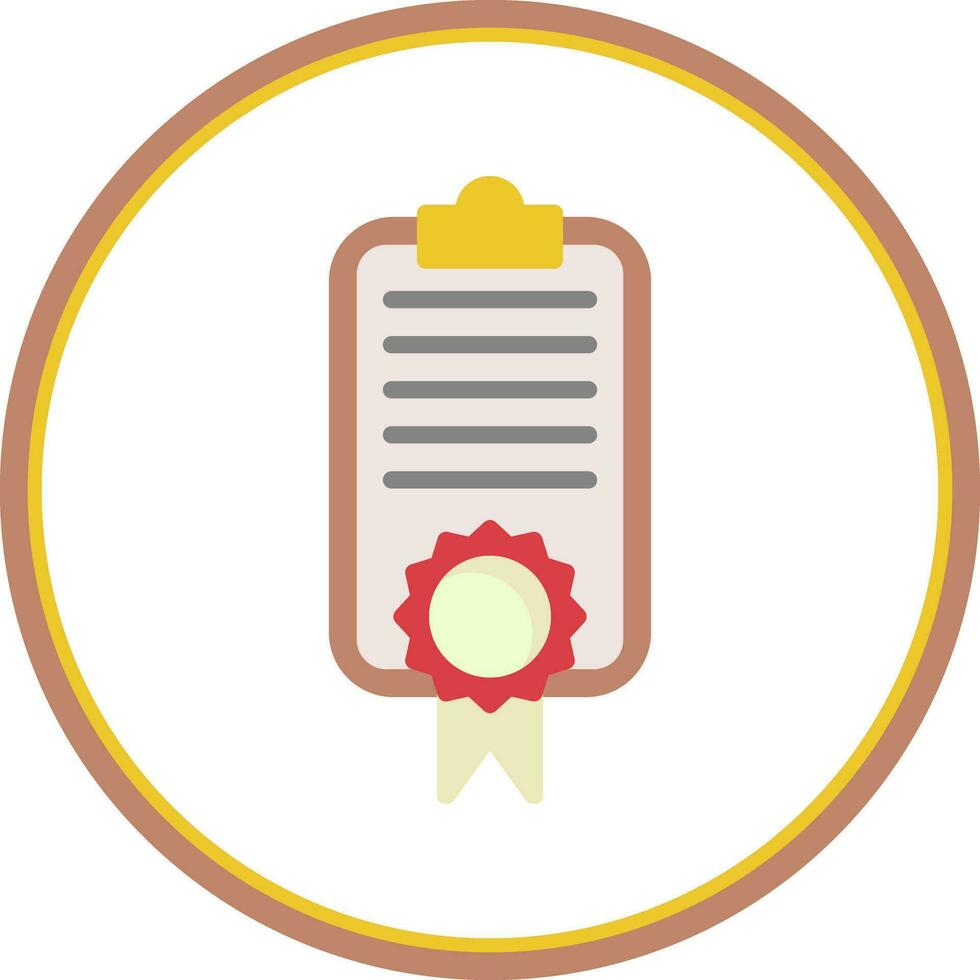 Certificate Vector Icon Design