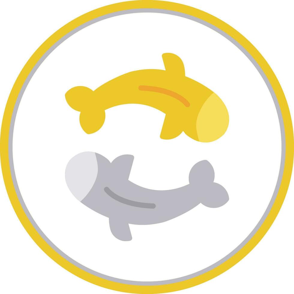 Koi fish Vector Icon Design