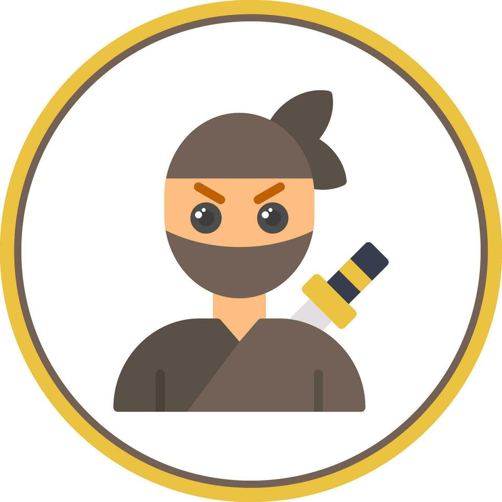 Ninja Vector Icon Design