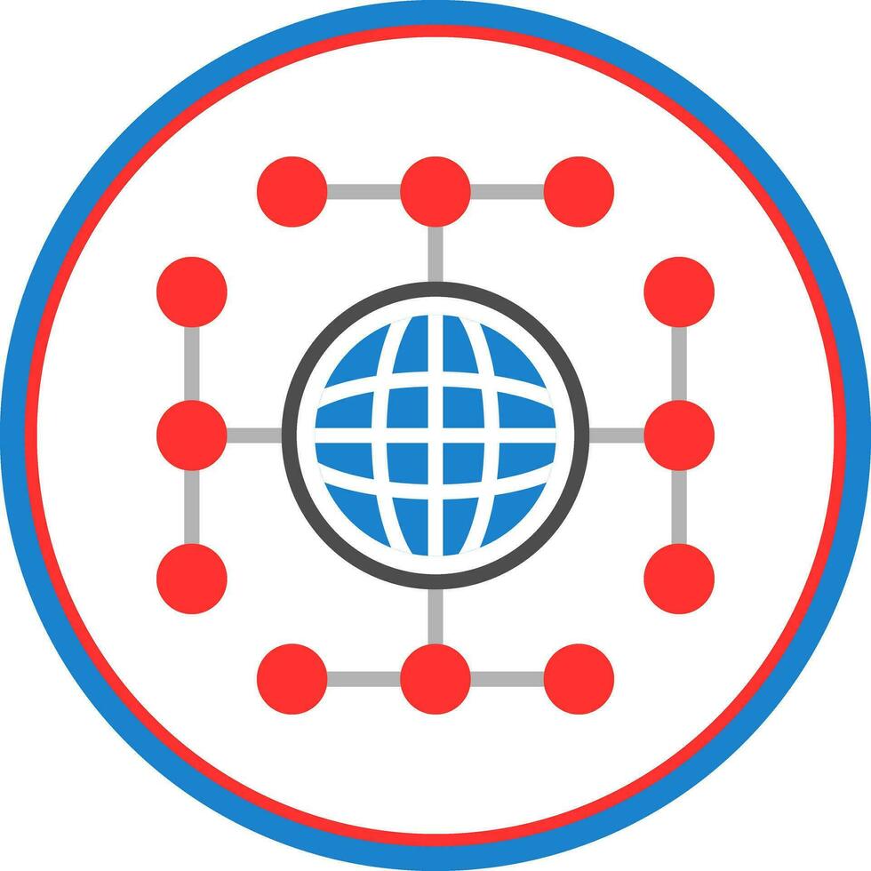 Global network Vector Icon Design