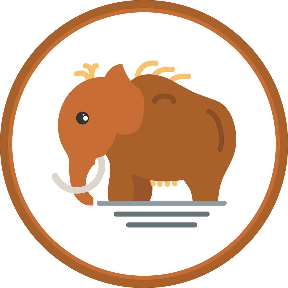 diseño de icono de vector de mamut