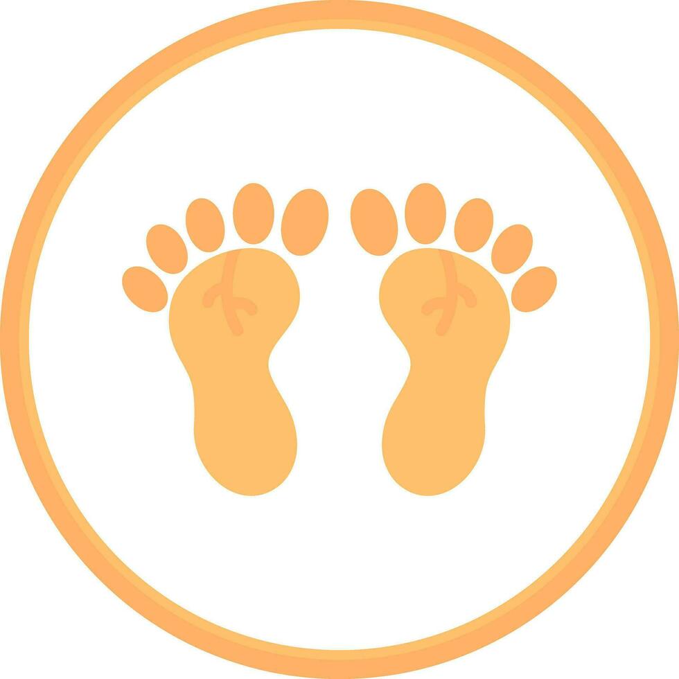 Footprint Vector Icon Design