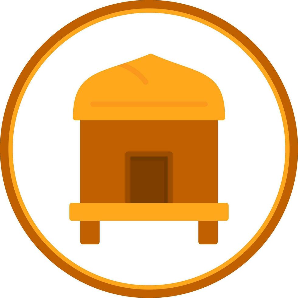 Hut Vector Icon Design