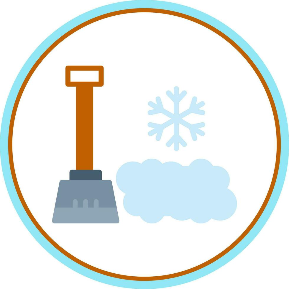 Snow shovel Vector Icon Design