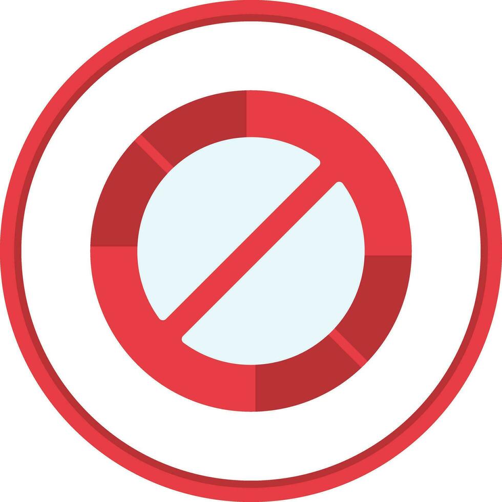 prohibido vector icono diseño