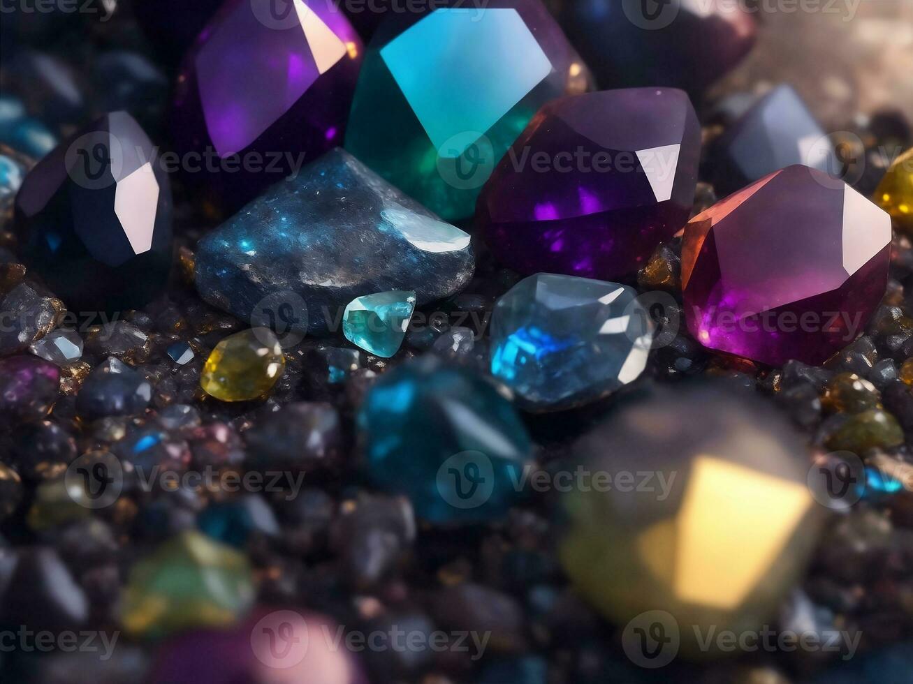 A Shine jewel gem stone, Generative AI Illustration. photo