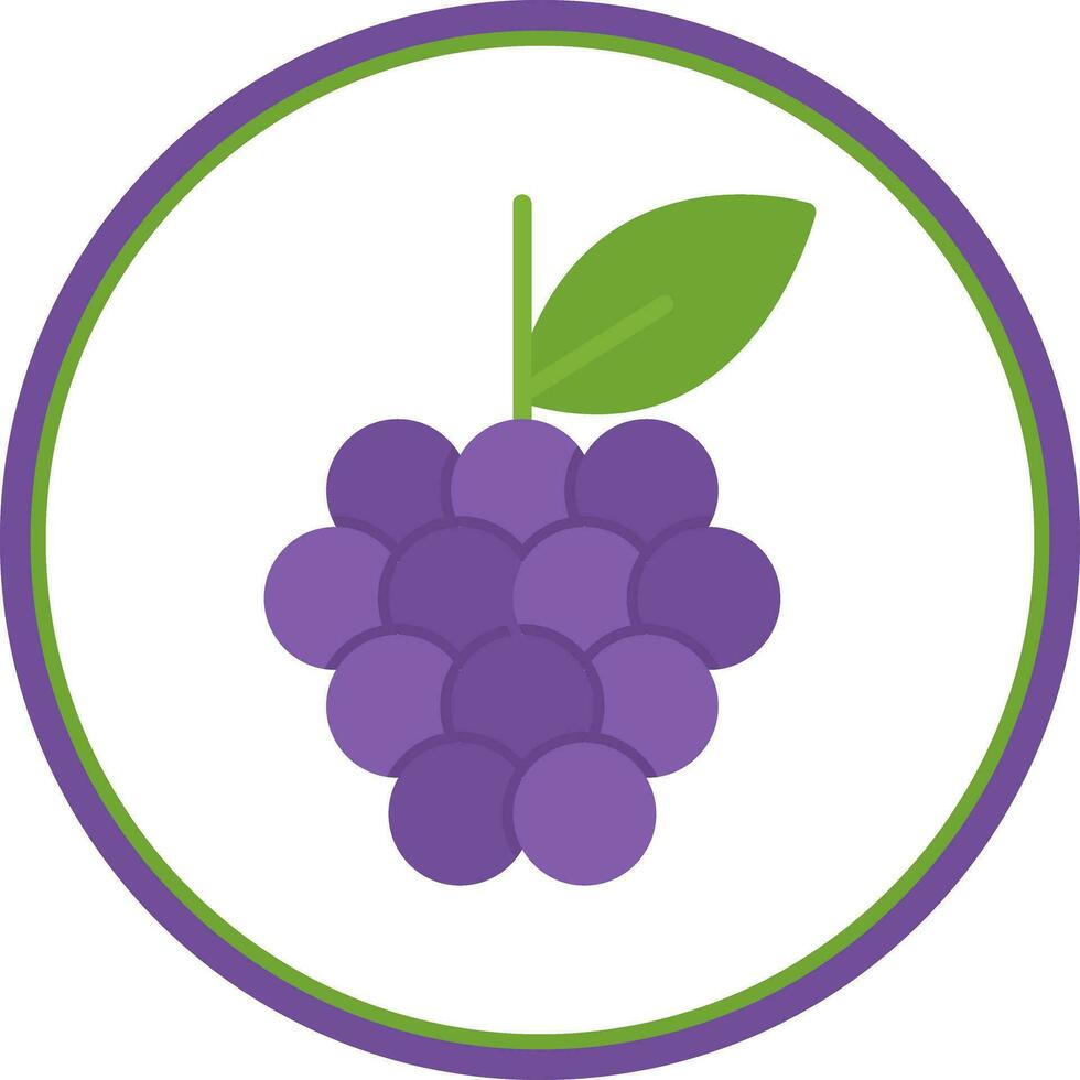 Grapes Vector Icon Design