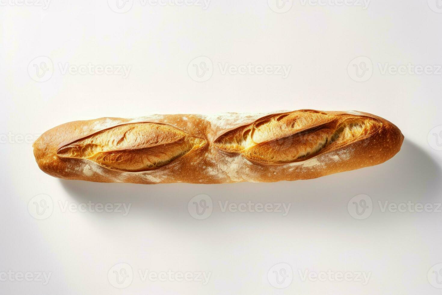 Baked baguette kitchen. Generate Ai photo
