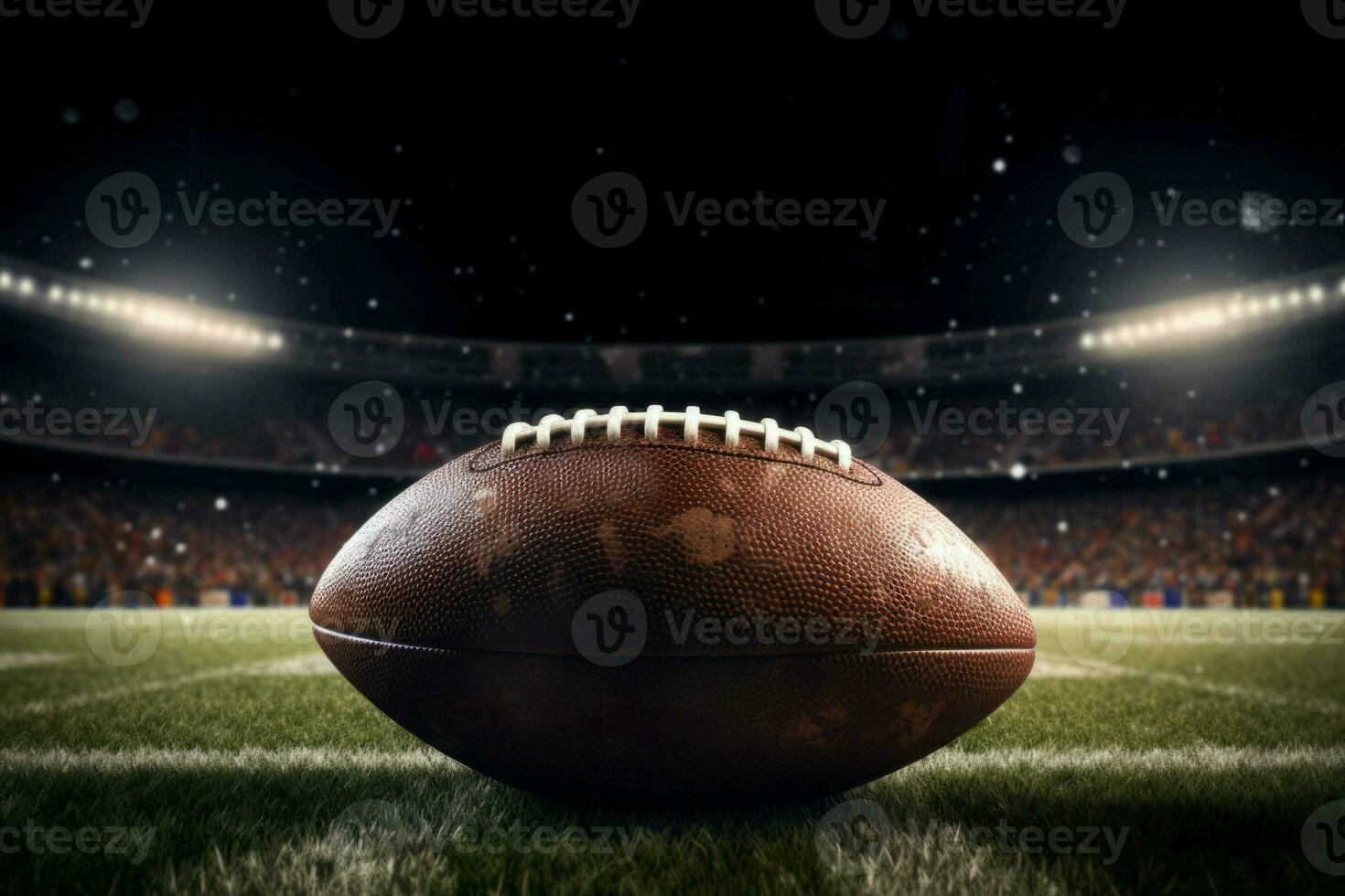 American football ball. Generate Ai photo