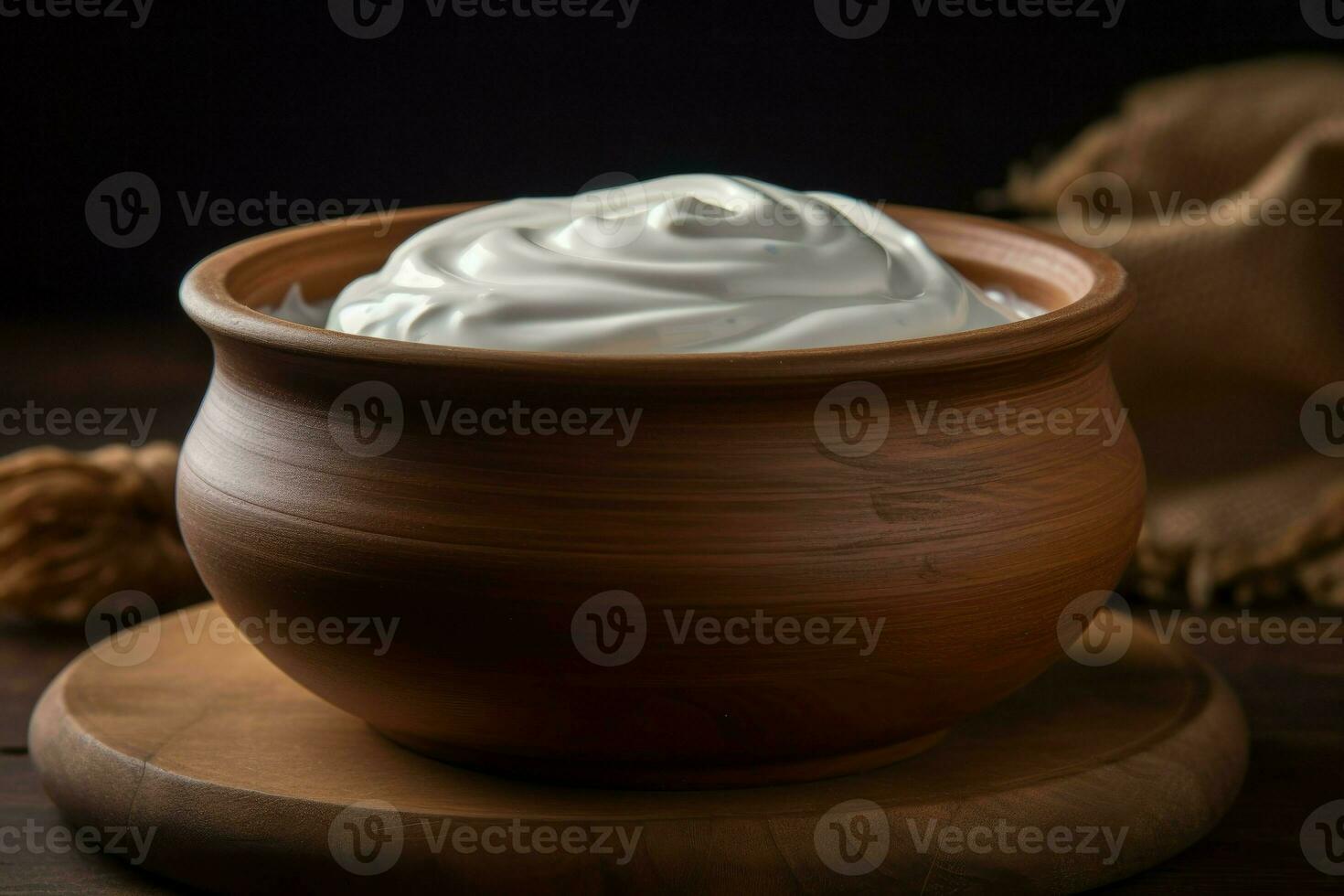 Sour cream. Generate Ai photo
