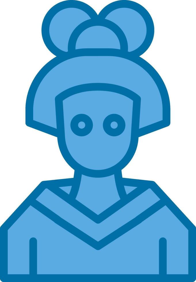 Geisha Vector Icon Design
