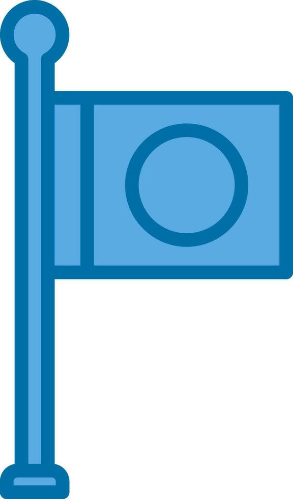 Japan flag Vector Icon Design
