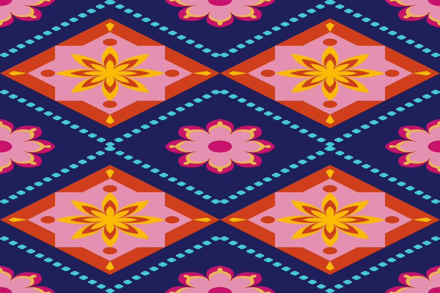 resumen étnico azteca geométrico modelo diseño para antecedentes.étnicos ikat geométrico modelo para vibrante color.colorido geométrico bordado para textiles,tela,ropa,fondo,batik,prendas de punto vector