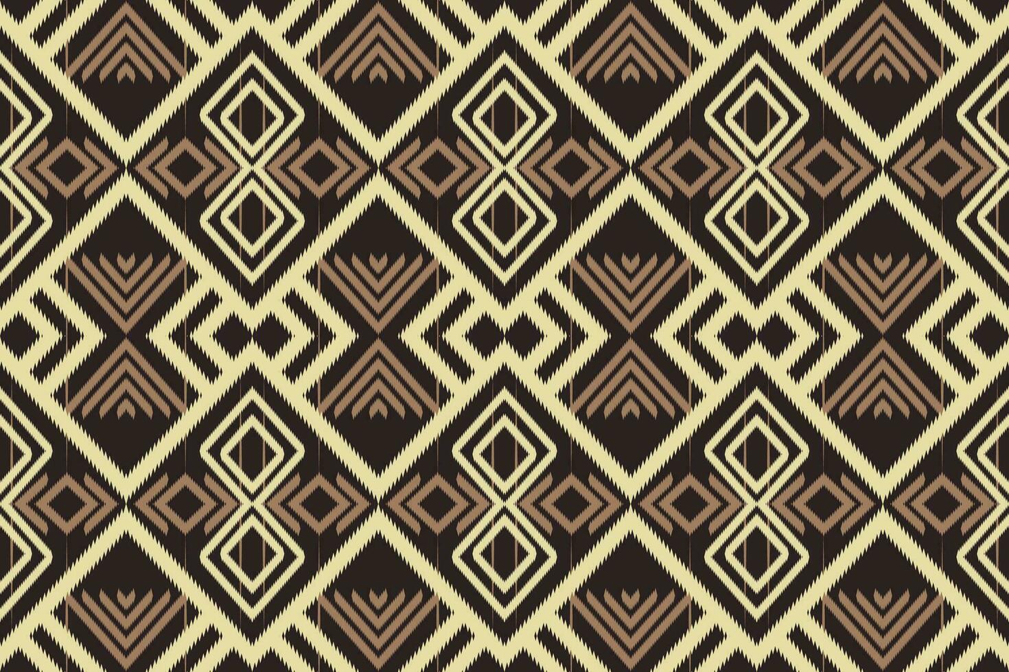 Ethnic abstract ikat seamless pattern in tribal.Fabric Indian and maxican style. Design for background, wallpaper, illustration, fabric, clothing, carpet, textile, batik, embroidery. vector