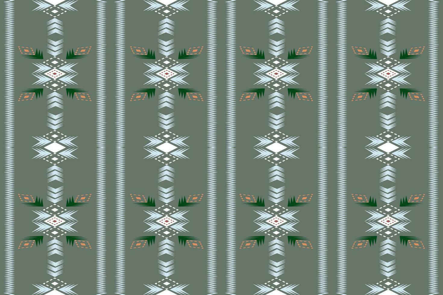 Ethnic abstract ikat.Seamless pattern in tribal.Native aztec boho vector design.Colorful geometric embroidery for Textiles,fabric,clothing,background,batik,knitwear,fashion