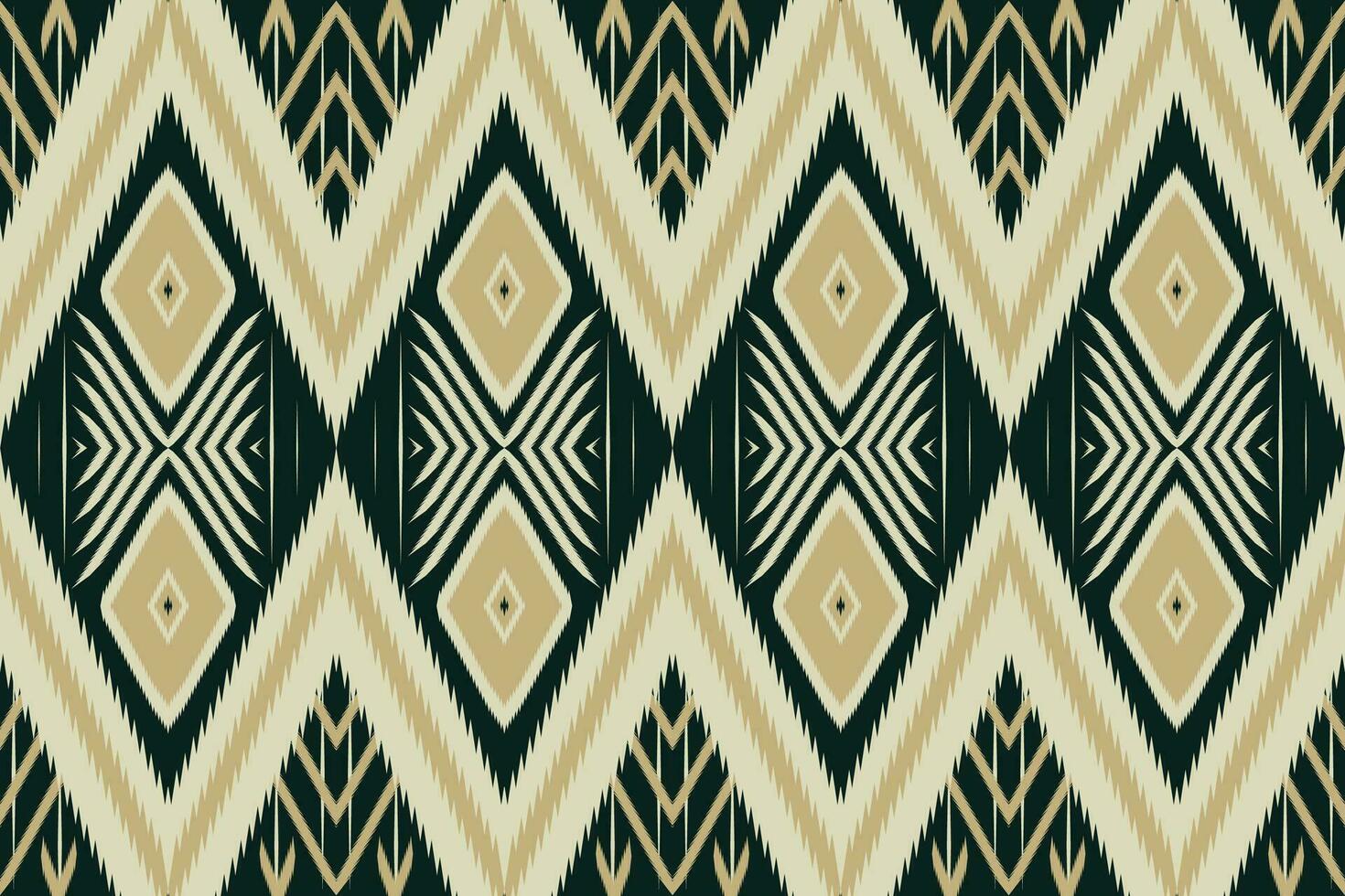 Geometric ethnic oriental pattern traditional Design for fabric,carpet,clothing,textile,batik.Ethnic abstract ikat seamless pattern in tribal.Embroidery style. vector