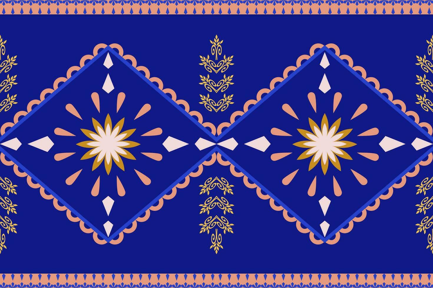 nativo ikat tela.azteca geométrico Arte ornamento diseño para alfombra, papel tapiz, ropa, embalaje, textil.damasco estilo modelo para textil y decoracion.sin costuras modelo en tribal. vector