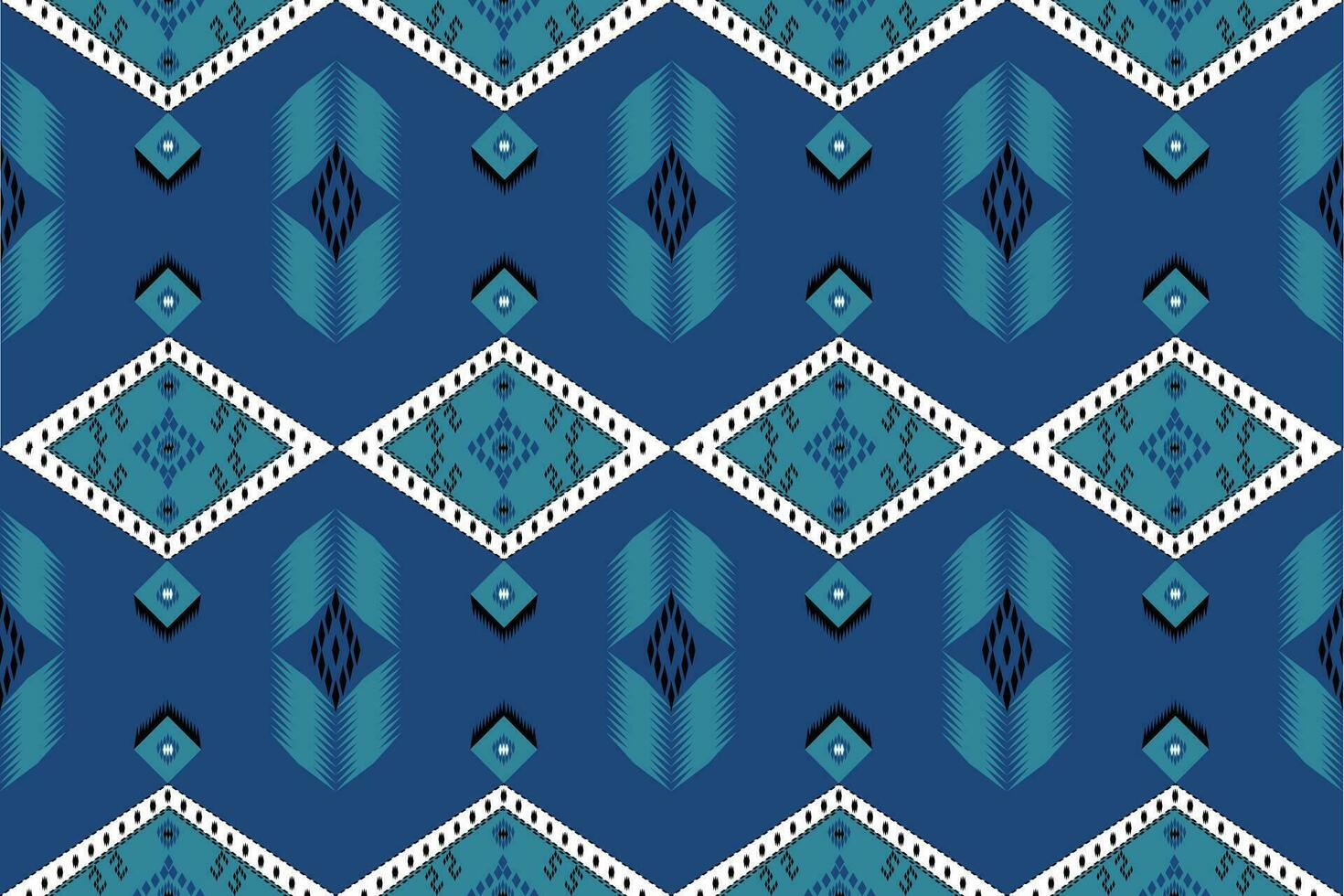 Aztec geometric pattern for vibrant color.Damask style pattern for textile and decoration.Ethnic abstract ikat.Seamless pattern in tribal.Native aztec boho vector design.