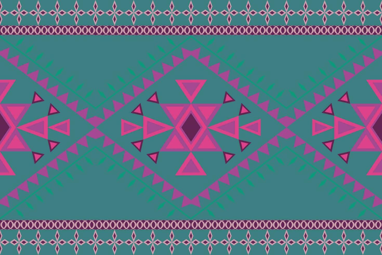 textil ikat étnico diseño de damasco frontera patrón.marco para mujer tela utilizar Mughal étnico resumen Clásico turco indio clásico textura. vector