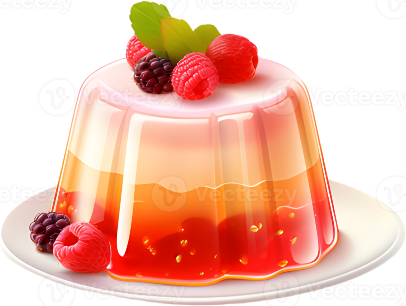 A burst of tangy indulgence, the pudding parfait is generously coated with a velvety strawberry sauce and adorned with an array of exquisite toppings. Generative AI png