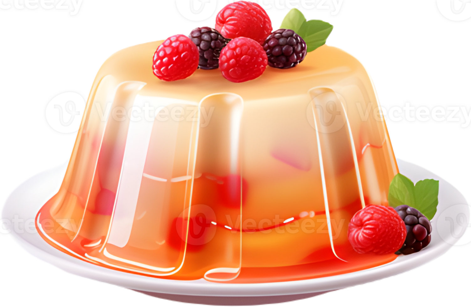 A burst of tangy indulgence, the pudding parfait is generously coated with a velvety strawberry sauce and adorned with an array of exquisite toppings. Generative AI png