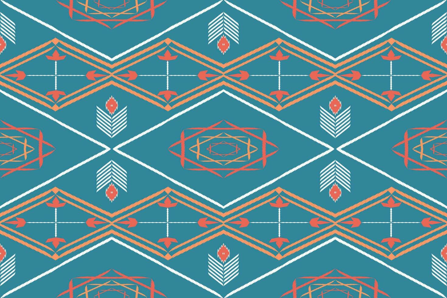 Ethnic aztec geometric pattern for vibrant color.Colorful geometric embroidery for textiles,fabric,clothing,background,batik,knitwear vector