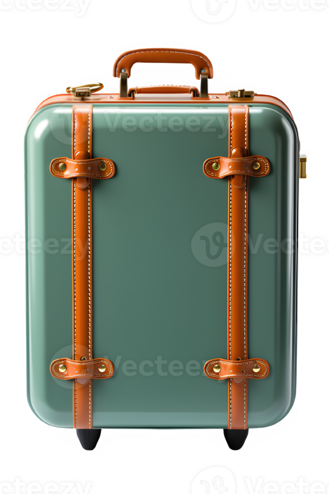 backpacker travel suitcase isolated on transparent background ,generative ai png
