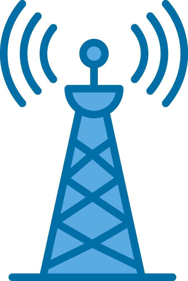 Radio tower Vector Icon Design