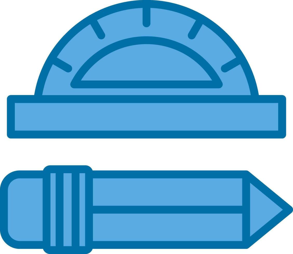 Protractor Vector Icon Design
