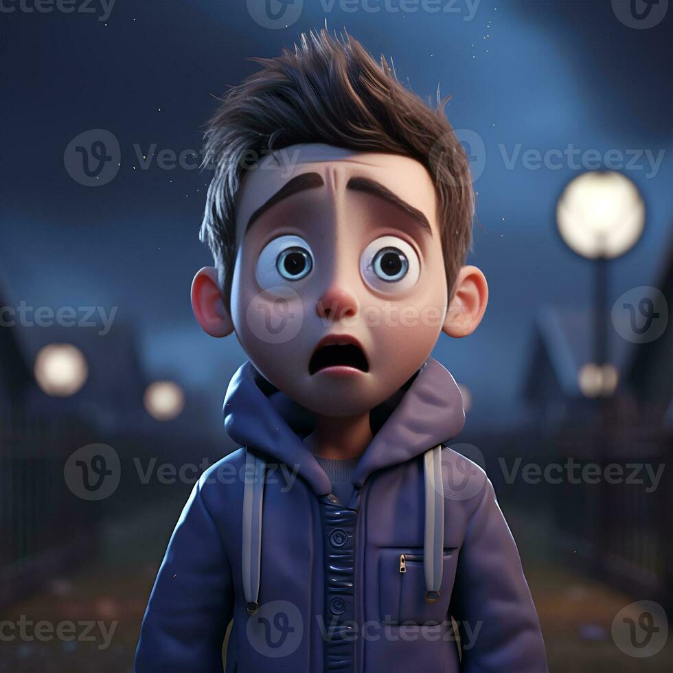 3D happy feelings character man screen with mouths as if everything happening in front of me photo