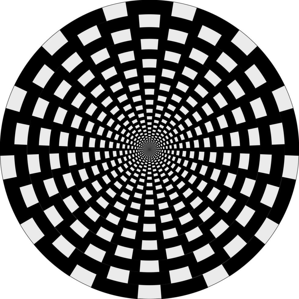 Background tunnel deep hole circle mysterious black and white vector