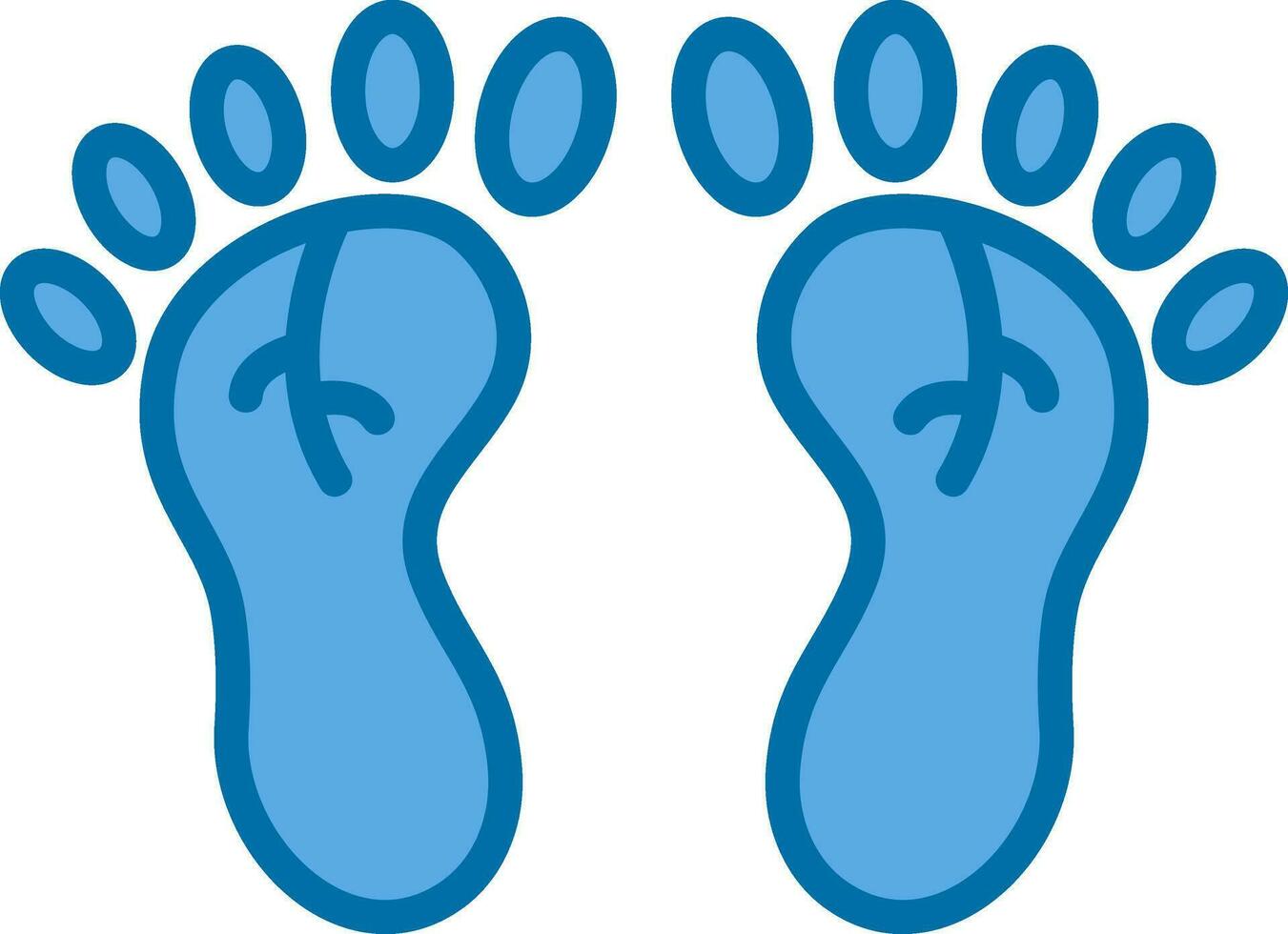 Footprint Vector Icon Design