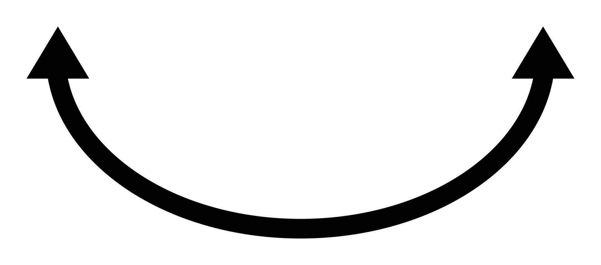 long arrow icon, vector design isolated white background.