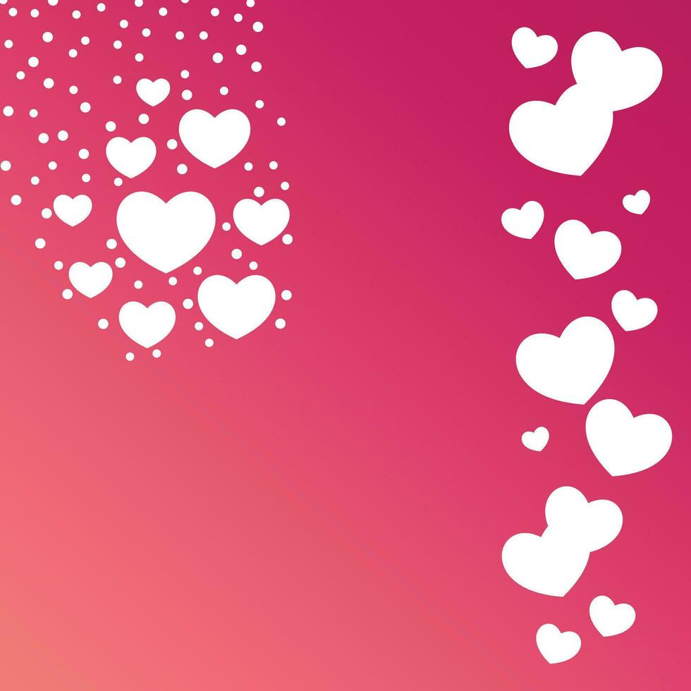 amor antecedentes con corazón icono, gratis espacio área. vector para saludo tarjetas, carteles, pancartas