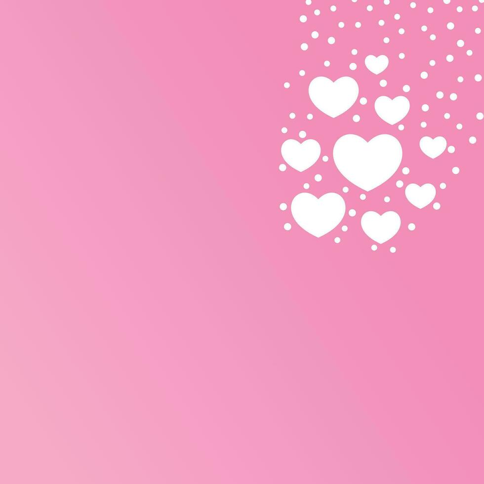 love background with heart icon, free space area. vector for greeting cards, posters, banners.