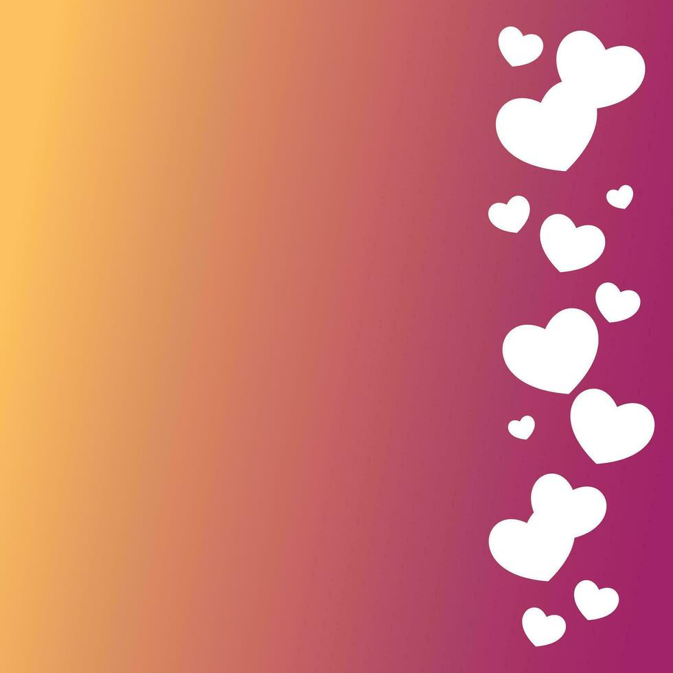 love background with heart icon, free space area. vector for greeting cards, posters, banners.