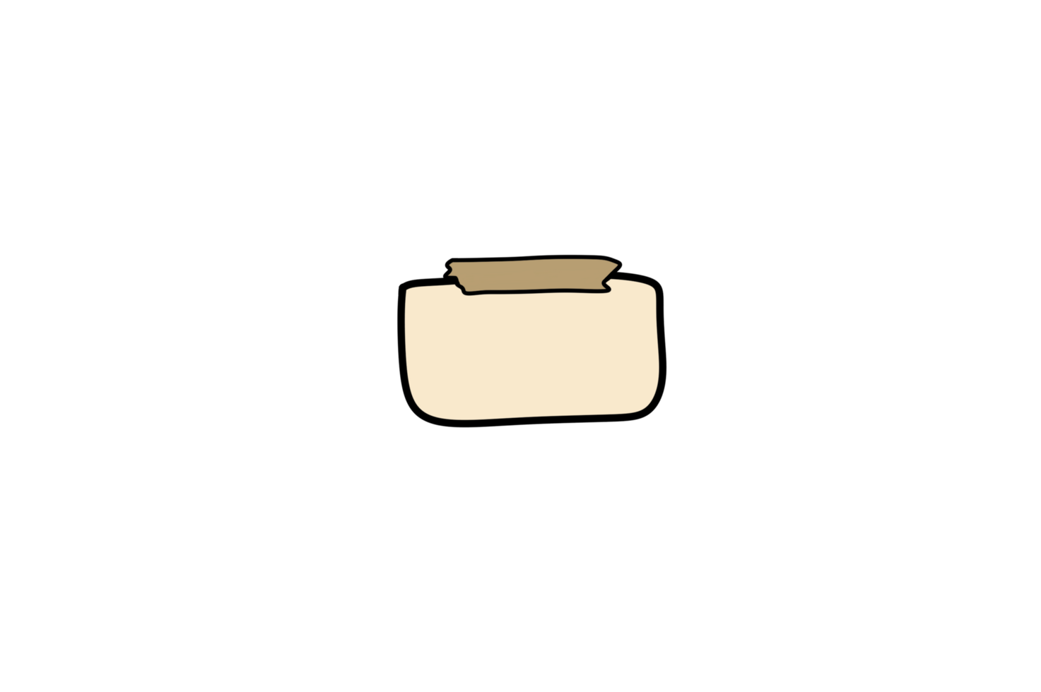 Cream sticky notes png