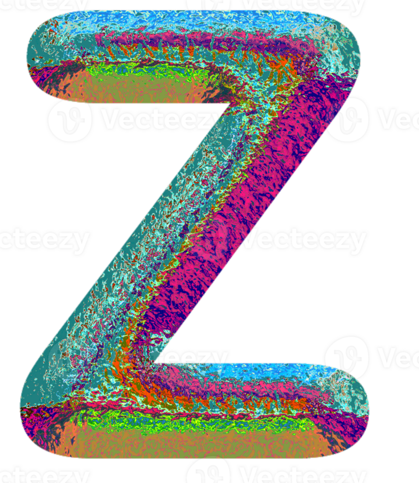 holographisch Großbuchstaben Briefe Alphabet png