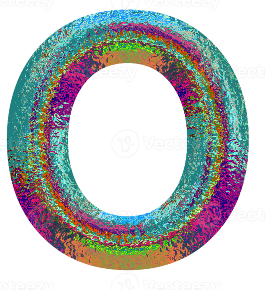 Holographic uppercase letters alphabet png