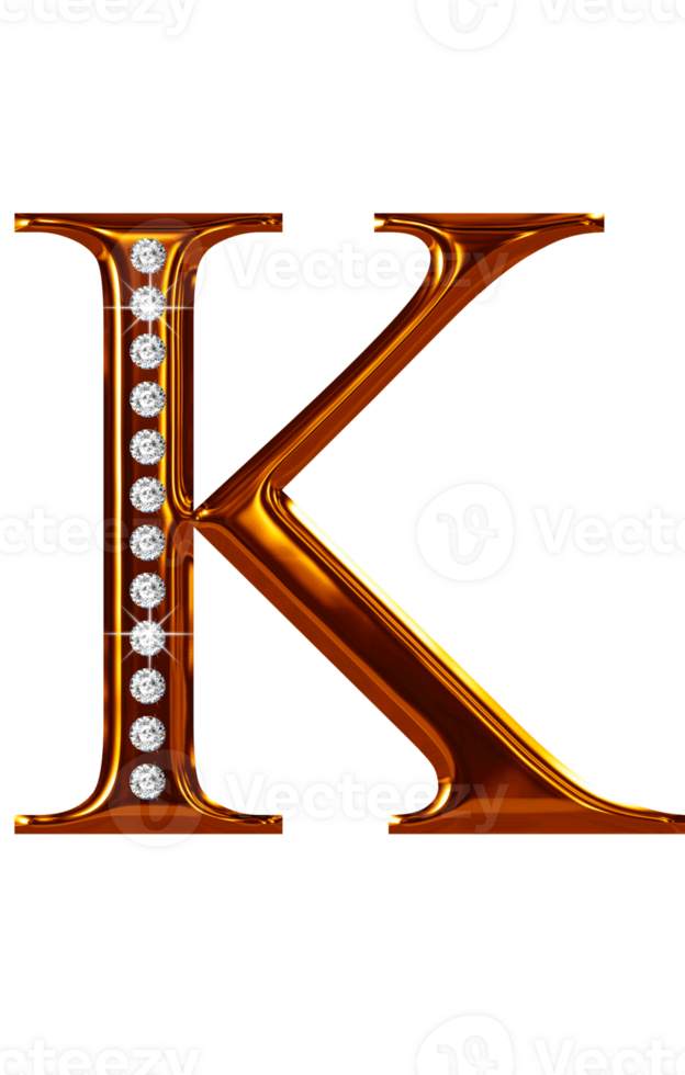 gouden juweel alfabet hoofdletters png