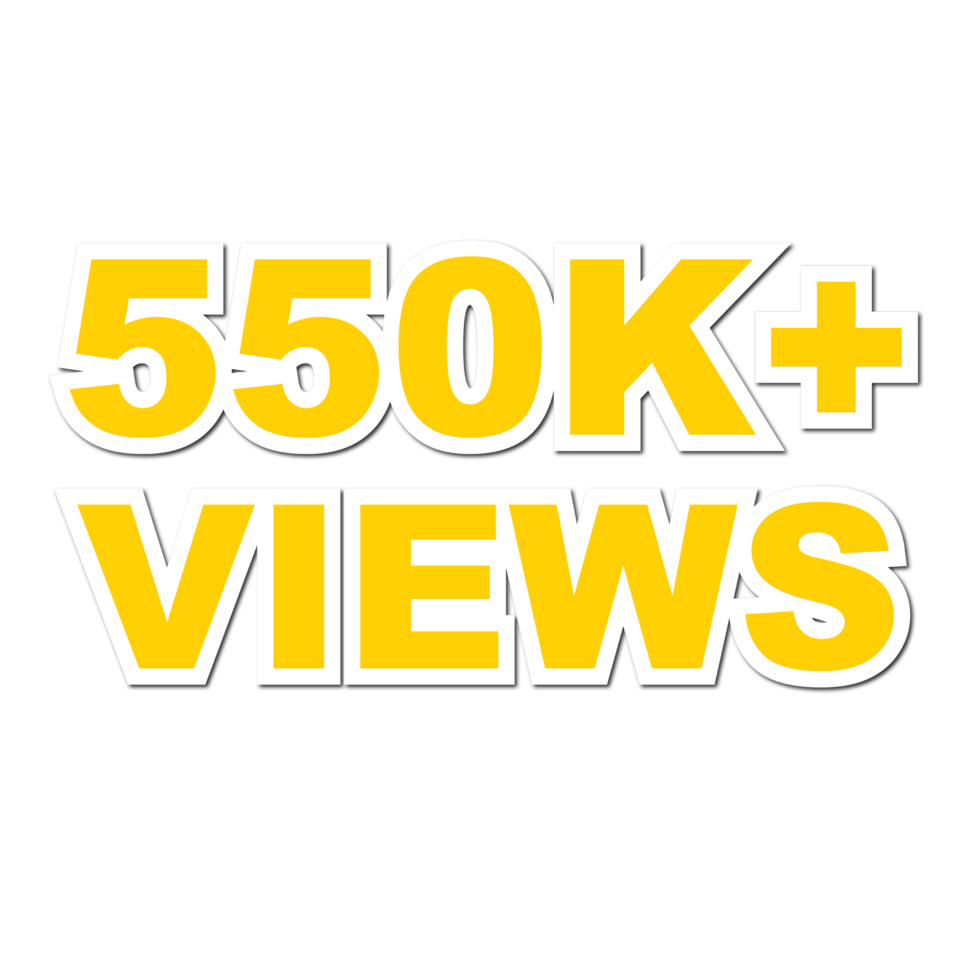 550k puntos de vista, 550k puntos de vista png, 550k puntos de vista celebracion png