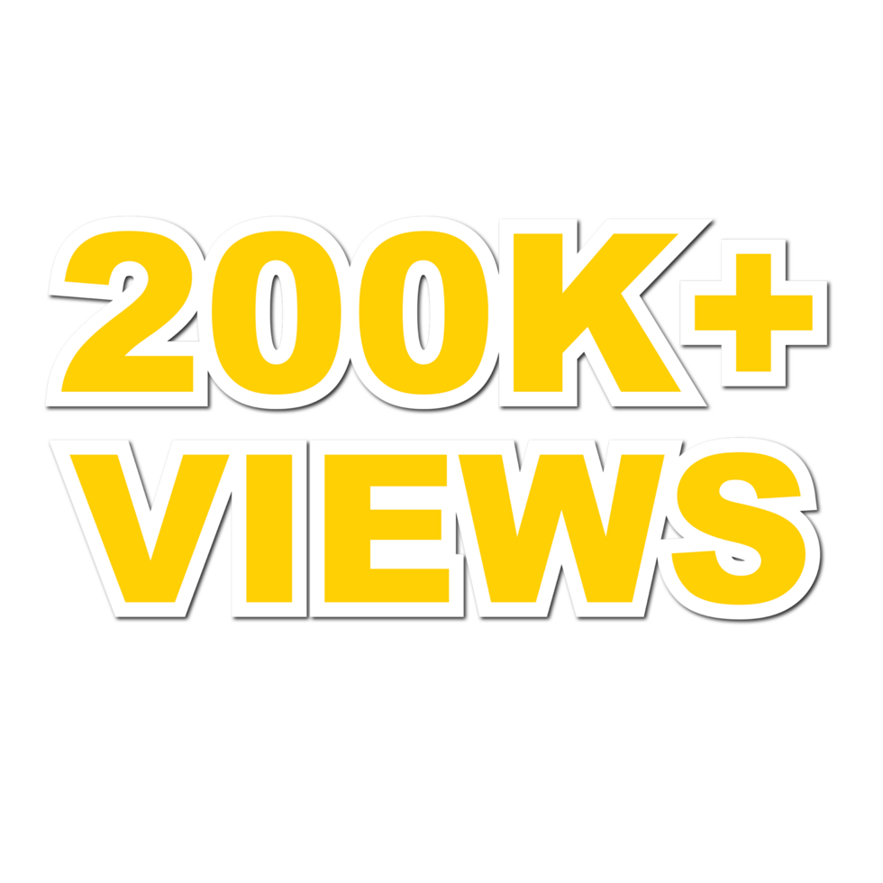 200k visualizzazioni, 200k visualizzazioni png, 200k visualizzazioni celebrazione png