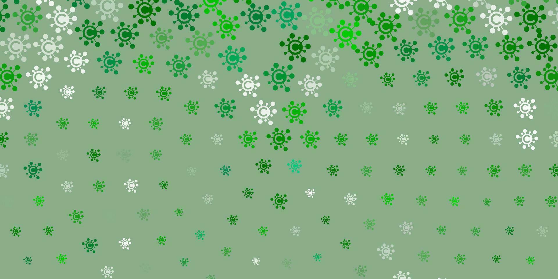Light Green vector template with flu signs.