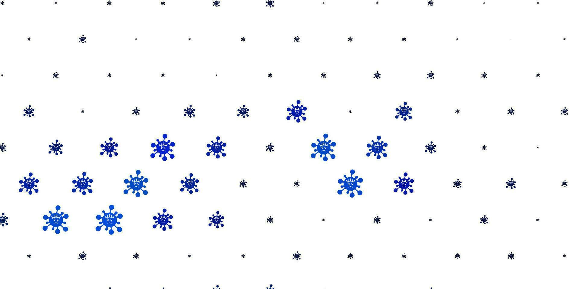 textura de vector azul claro con símbolos de enfermedades.