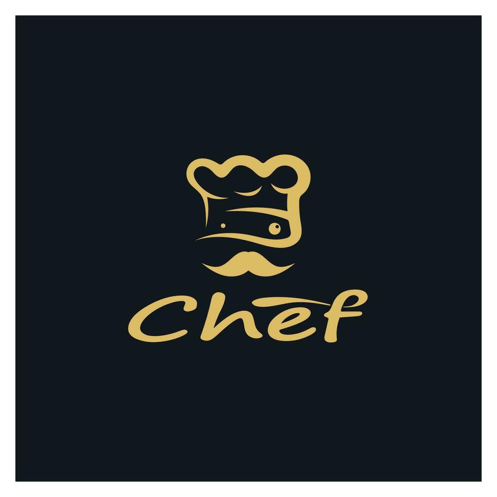 professional logo chef or kitchen chef hat.for business,home cook,and restaurant chef.bakery,vector vector