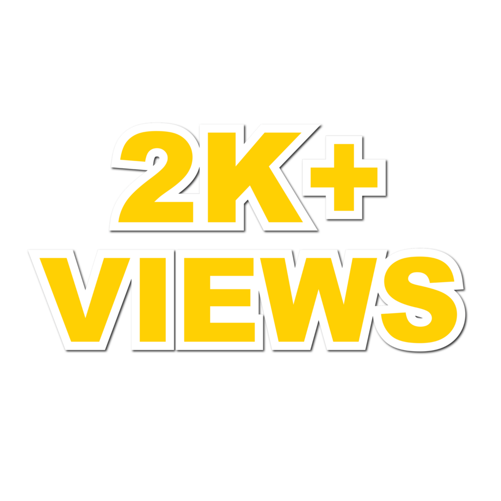 2k Views, 2k Views Png, 2k Views Celebration png